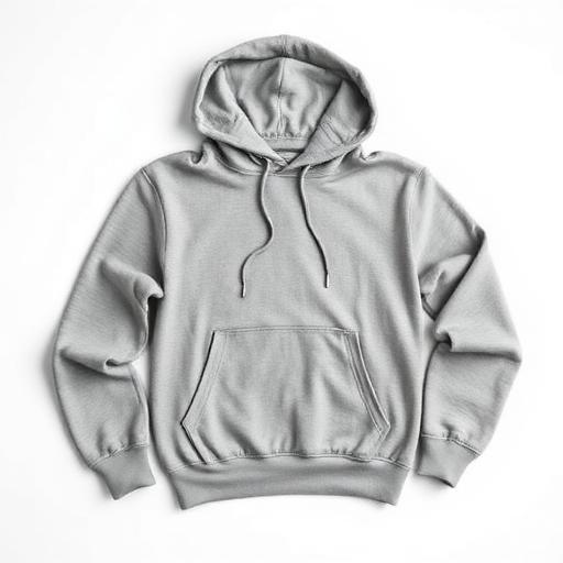 Unisex Pullover Hoodie Heavyweight Fleece - Heather Grey