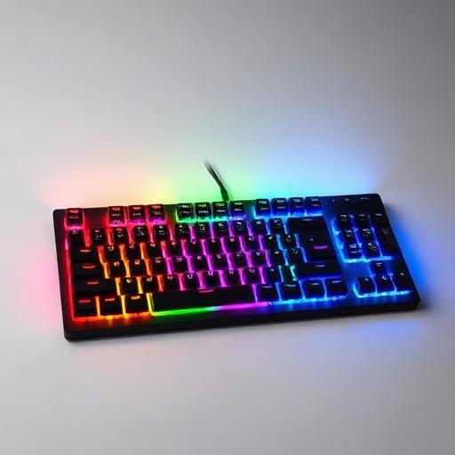Mechanical Gaming Keyboard RGB Backlit, 87 Keys, Blue Switch