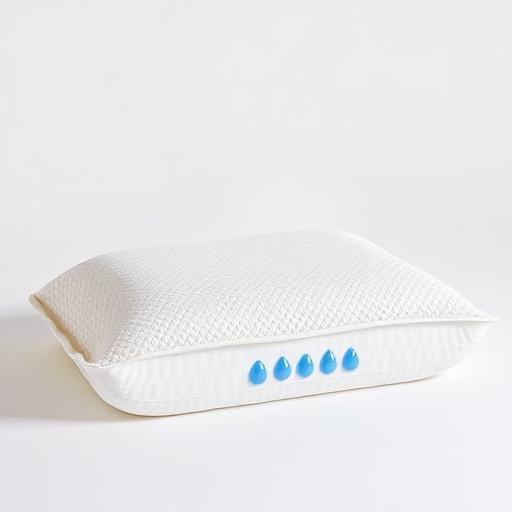 Memory Foam Pillow - Cooling Gel Infused, Standard Size 2 Pack