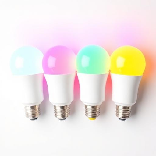 LED Smart Bulbs 4 Pack - Color Changing WiFi App Controlled